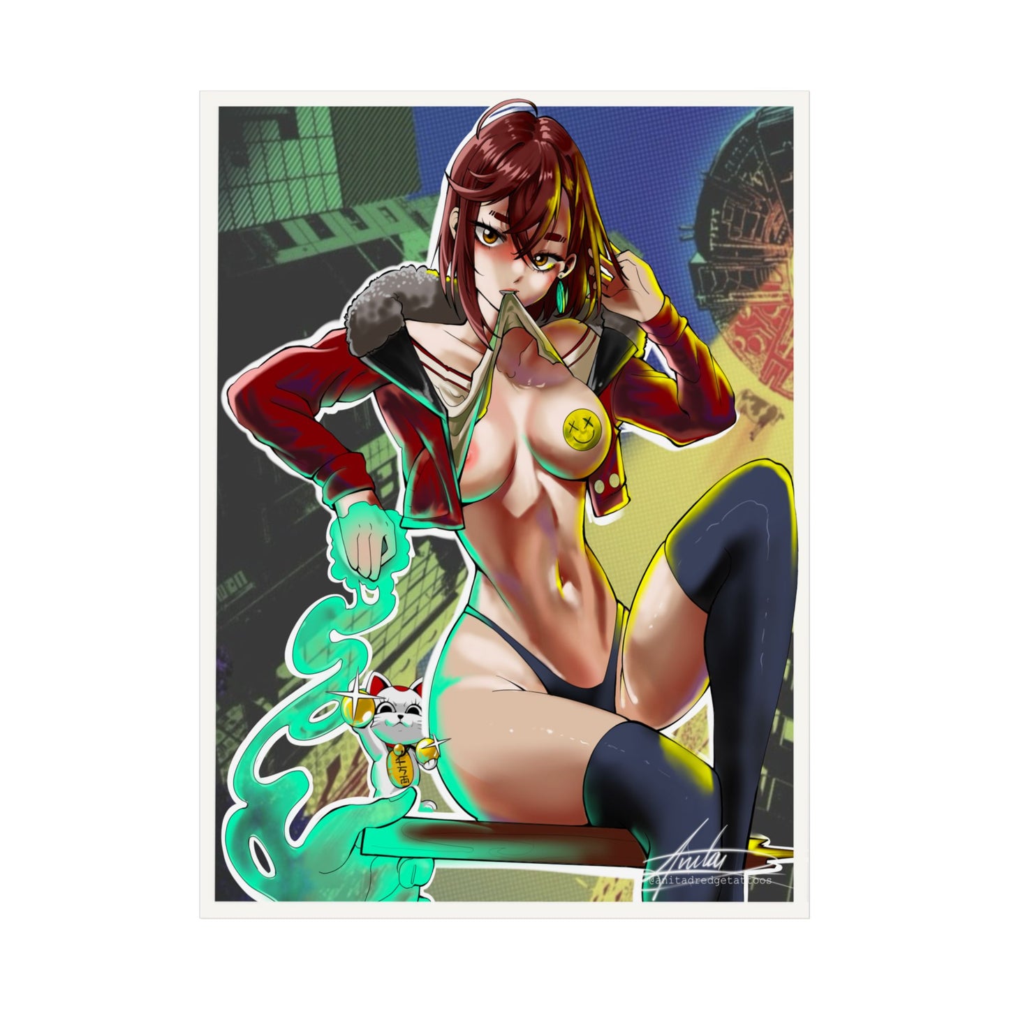 NSFW | Momo Ayase Fanart | Dandadan | Unframed Poster Print
