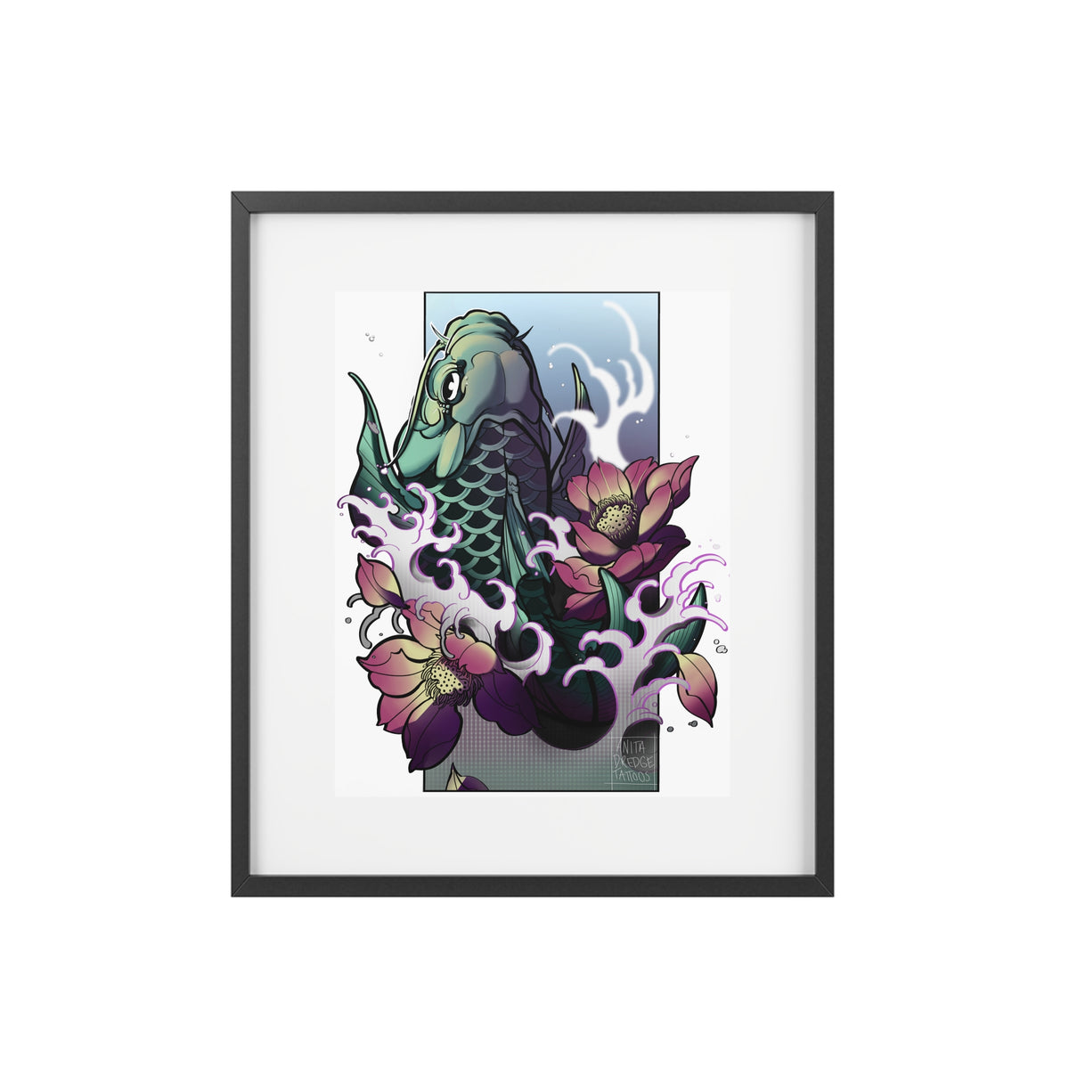 Japanese Koi Fish | Premium Framed Large Poster Print (11x14" & 12x16")