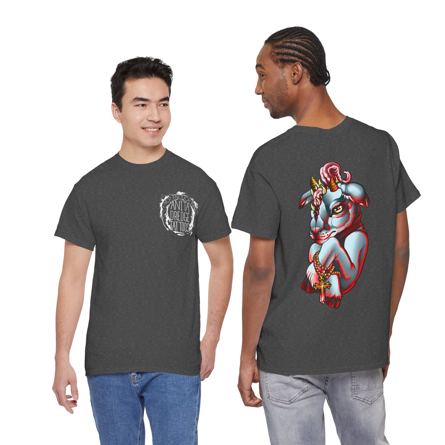 Goat Tee: Horror Edition | Neo Traditional Style by Anita Dredge Tattoos