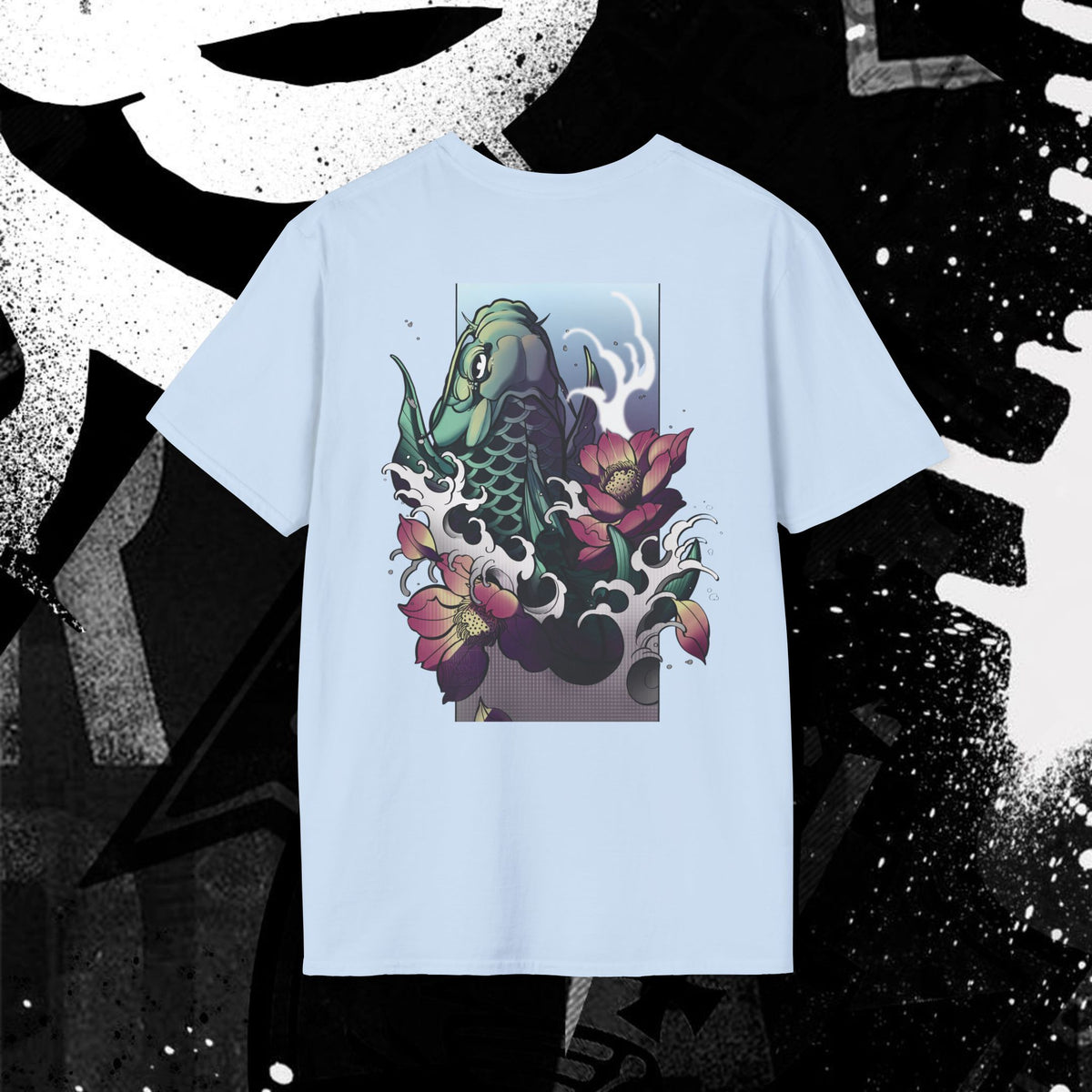 Traditional Koi Fish Japanese Graphic Art Tee