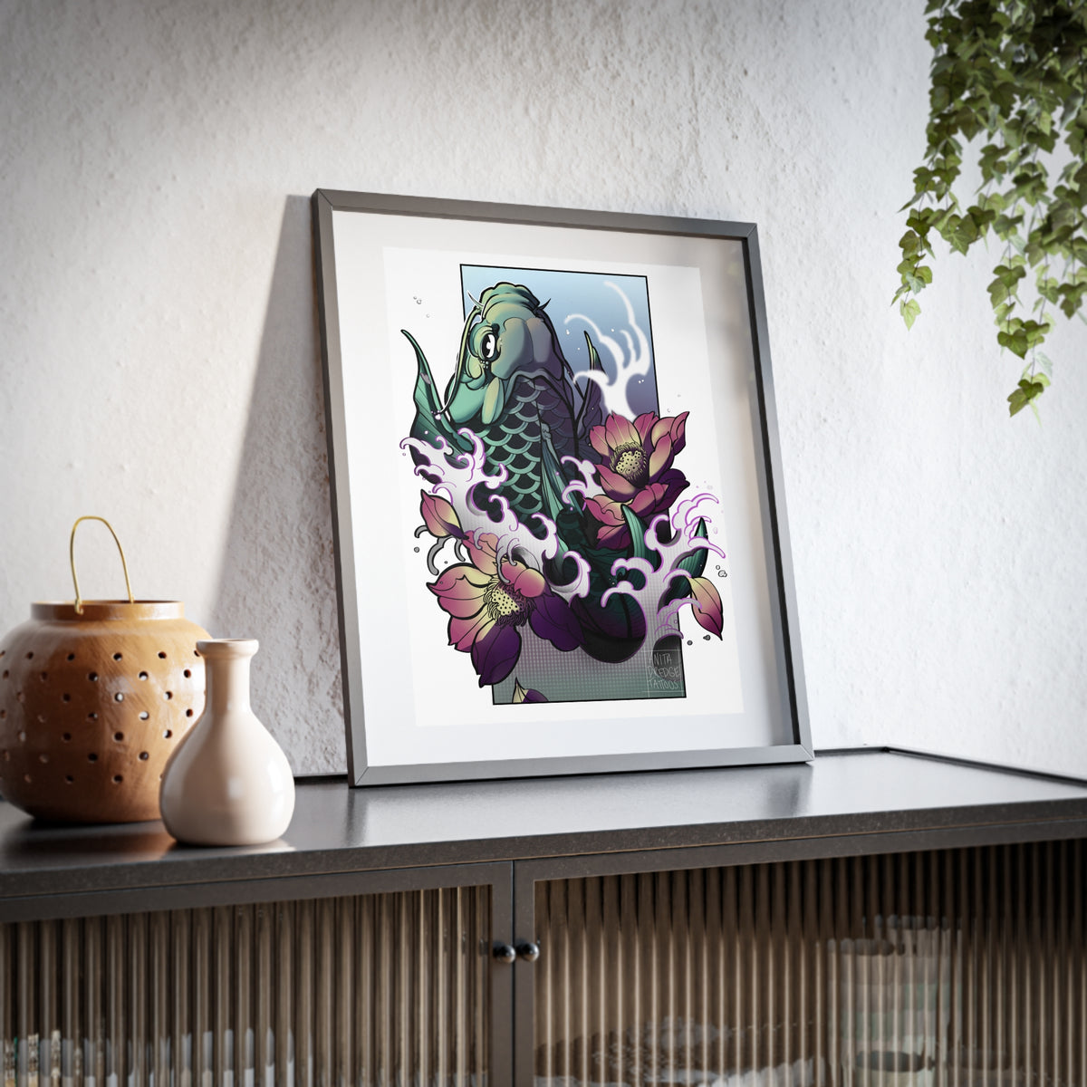 Japanese Koi Fish | Premium Framed Large Poster Print (11x14" & 12x16")