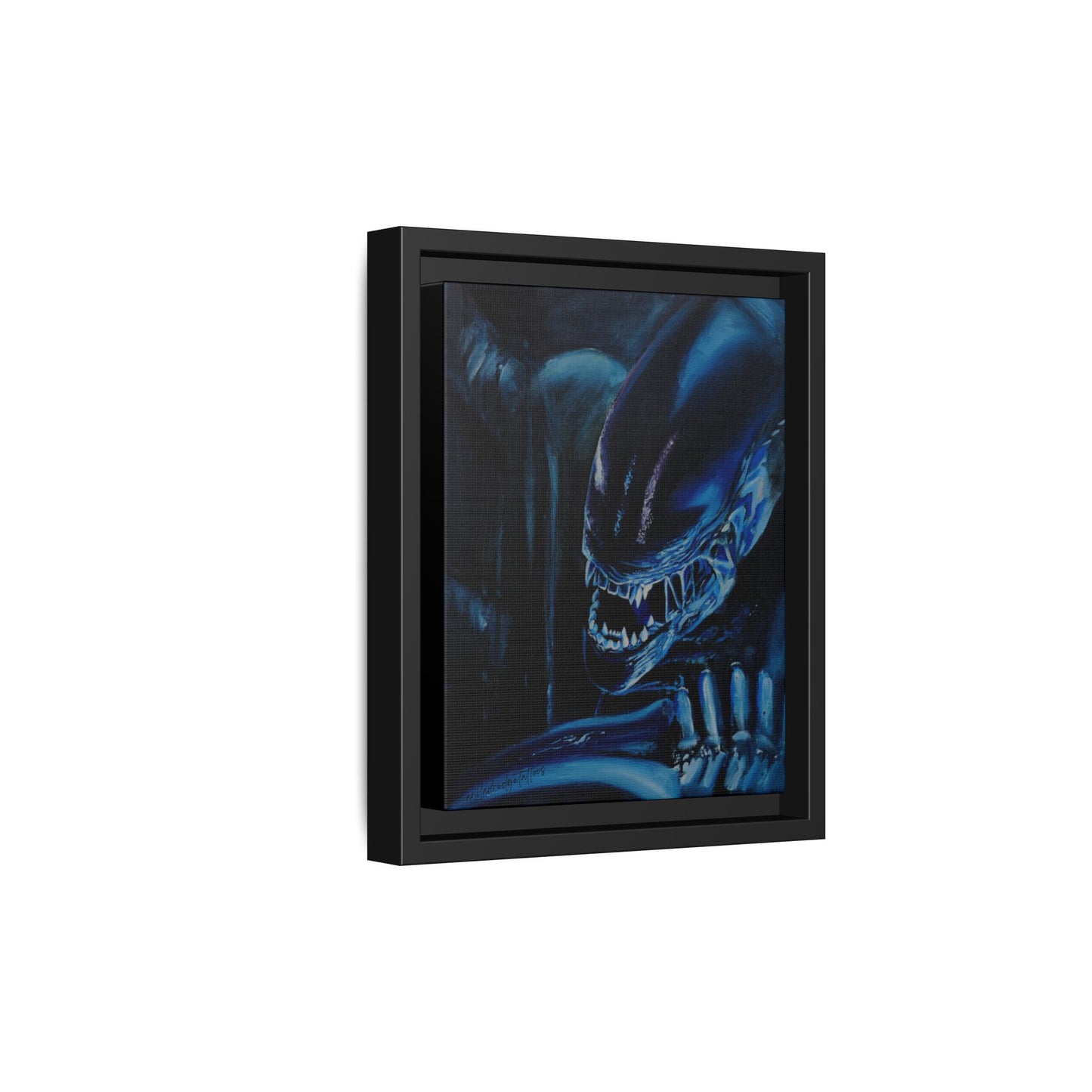 Framed Matte Canvas Print — Alien Xenomorph Art