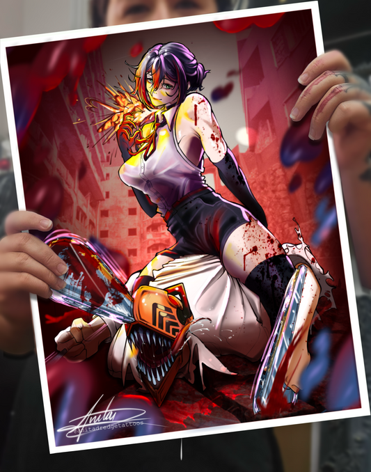 Reze Fan Art | Chainsaw Man | Unframed Poster Print