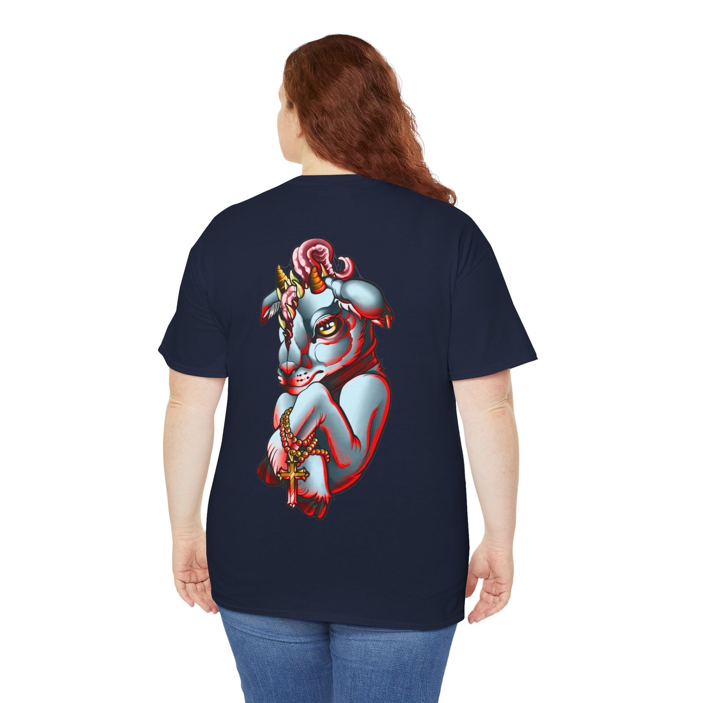 Goat Tee: Horror Edition | Neo Traditional Style by Anita Dredge Tattoos