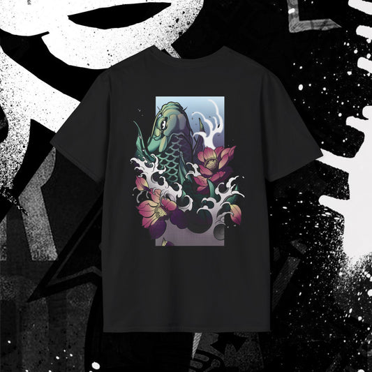 Traditional Koi Fish Japanese Graphic Art Tee