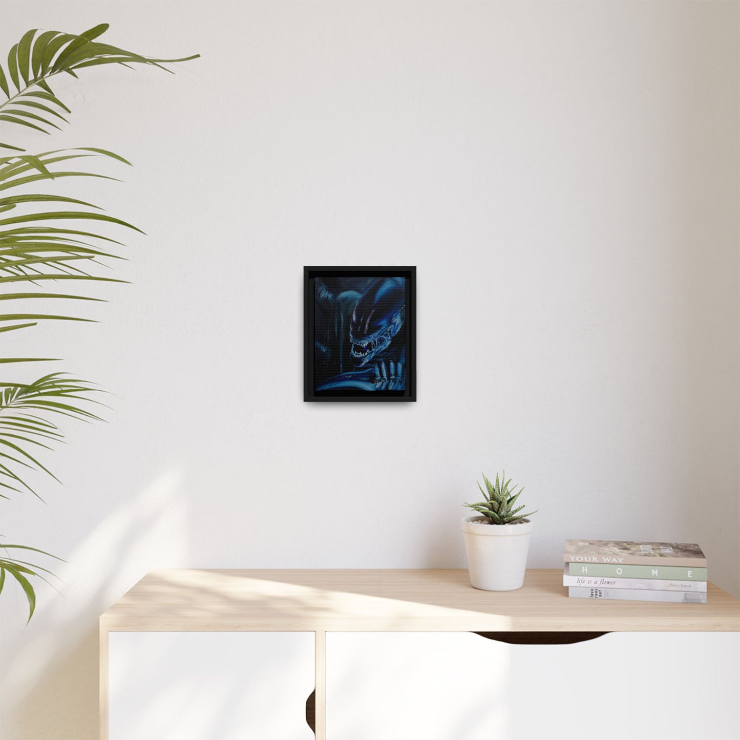 Framed Matte Canvas Print — Alien Xenomorph Art