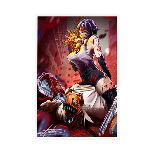Reze Fan Art | Chainsaw Man | Unframed Poster Print