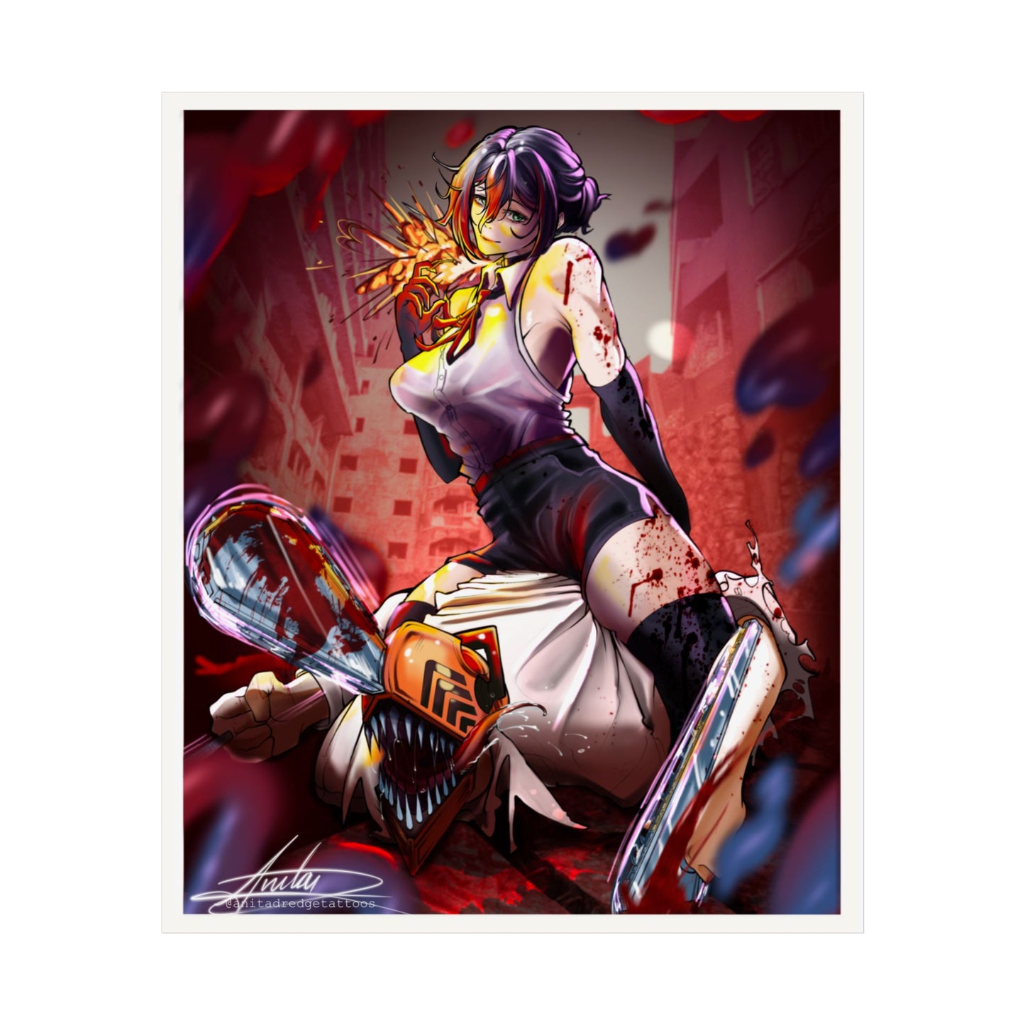 Reze Fan Art | Chainsaw Man | Unframed Poster Print