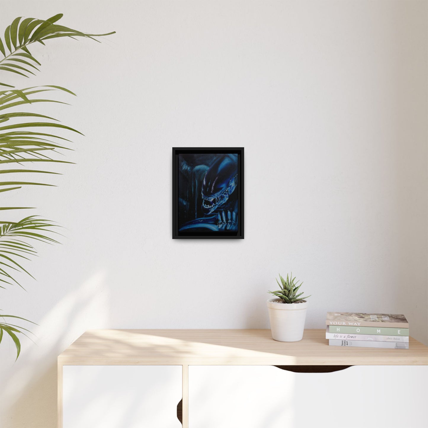Framed Matte Canvas Print — Alien Xenomorph Art