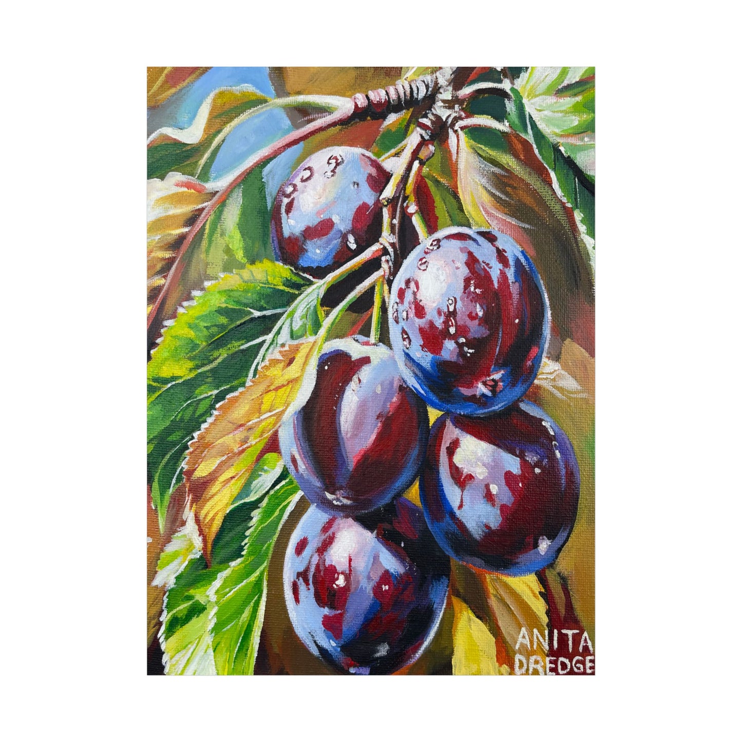 Plum Branch Botanical Poster Print | Art Print for Nature Lovers