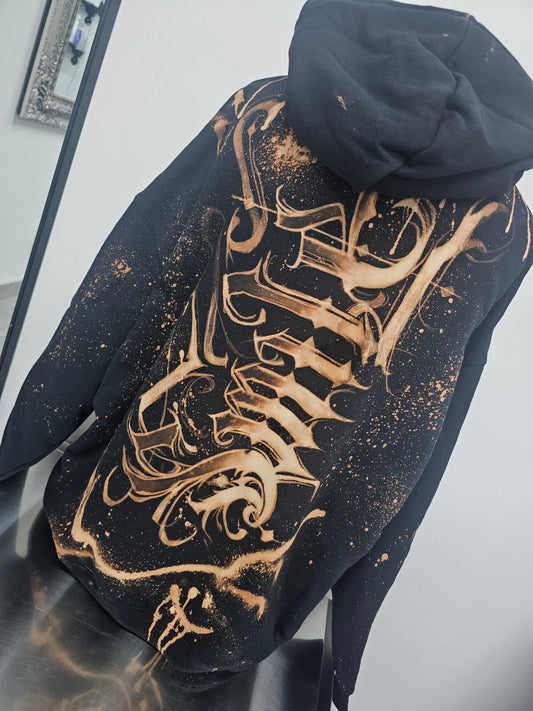 Custom Bleach Hoodie | SMILE