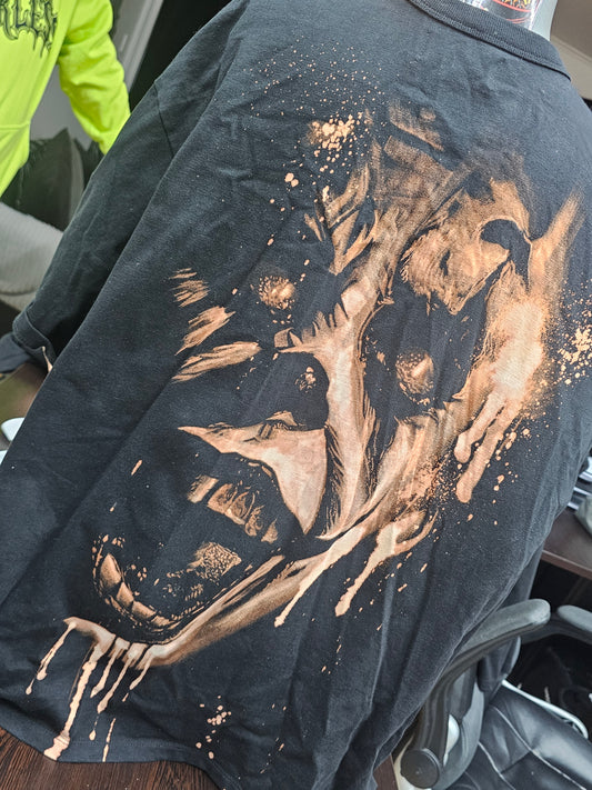 Custom Bleached T-Shirt | The Joker